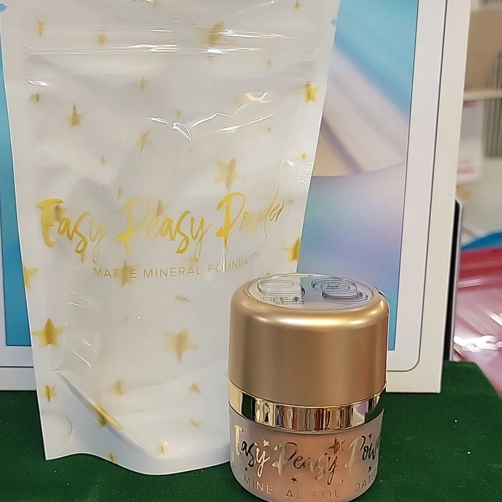 Belle Beauty by Kim Gravel Easy Peasy Powder Matte Mineral Foundation New - Deep
